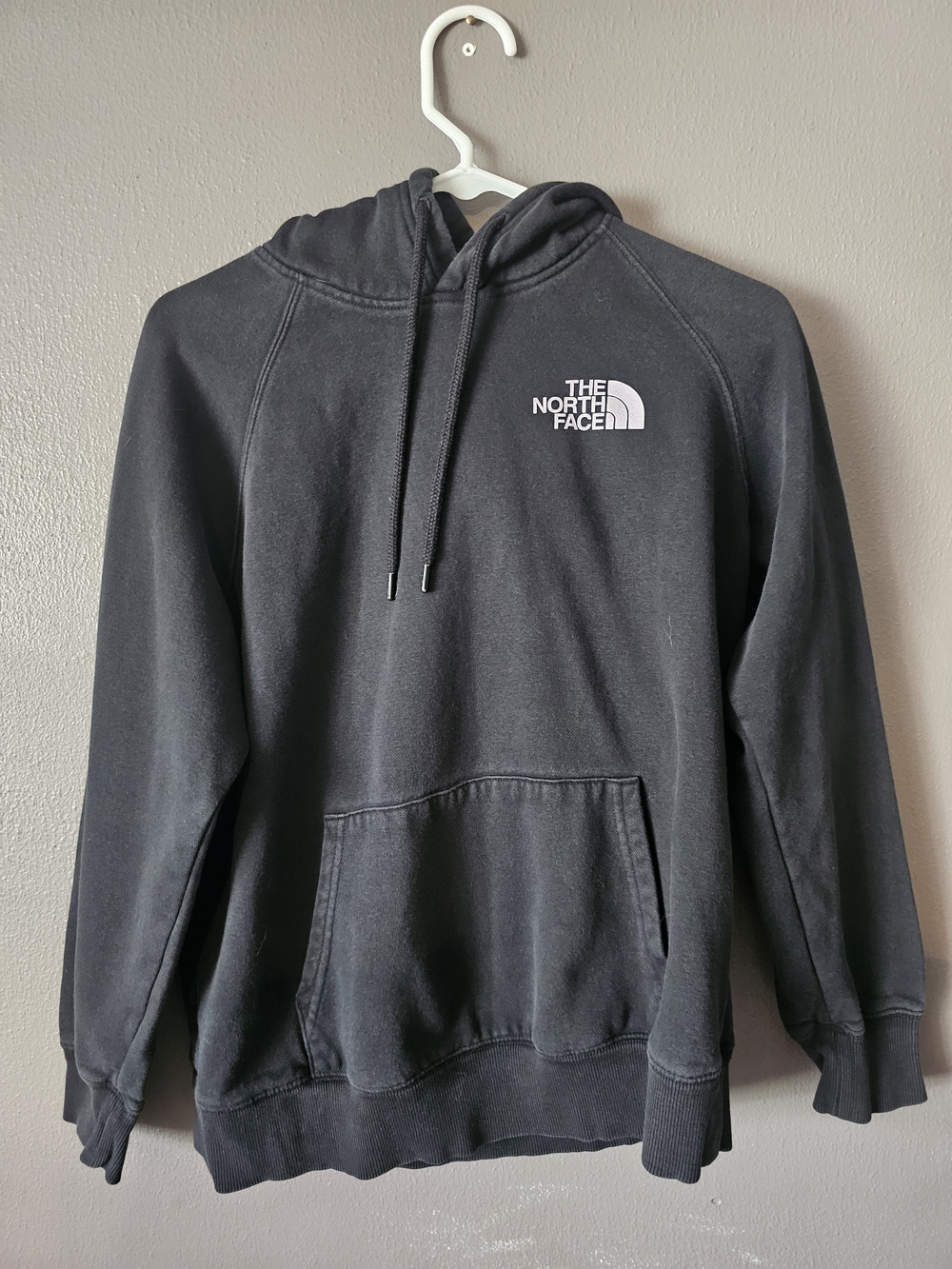 The North Face Black Pullover Hoodie with White Logo